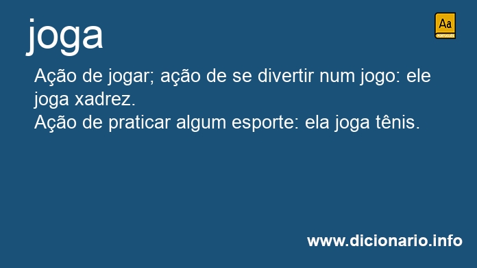 Significado de joga