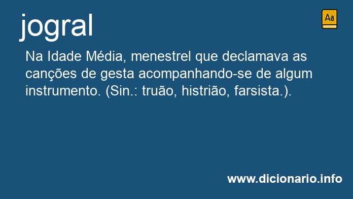 Significado de jograis
