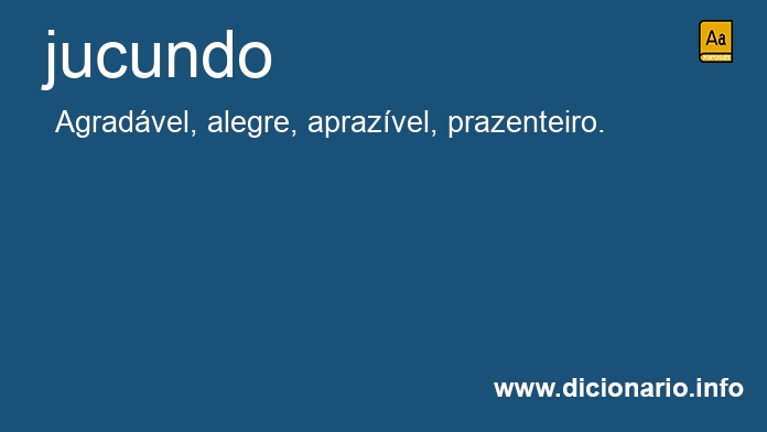Significado de jucundos