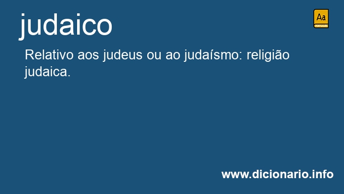 Significado de judaico