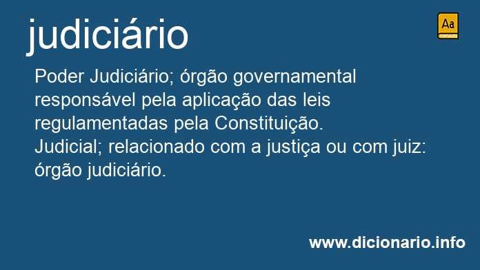 Significado de judiciria