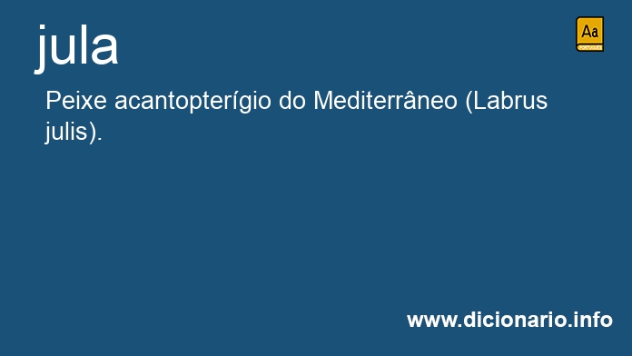 Significado de jula