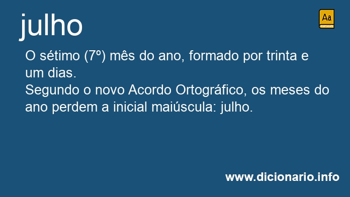 Significado de julho