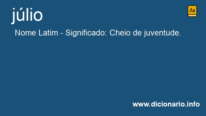 Significado de jlio