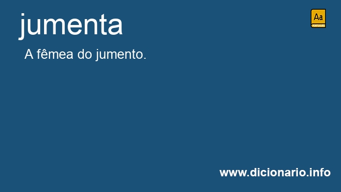 Significado de jumentas