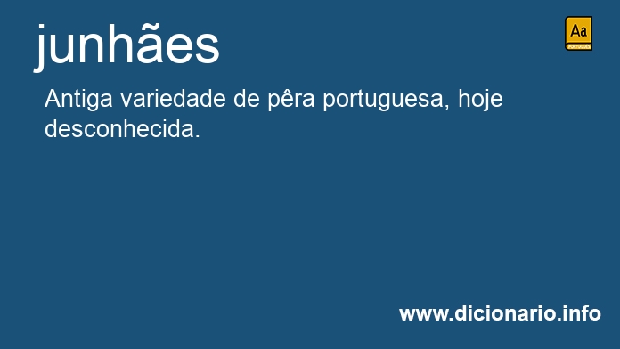 Significado de junhes