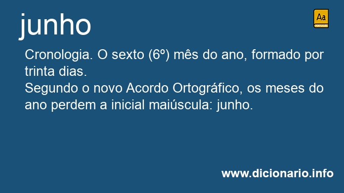 Significado de junho