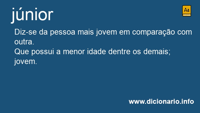 Significado de jnior