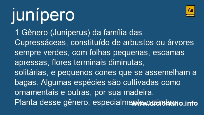 Significado de junperos