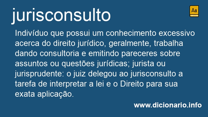 Significado de jurisconsulto