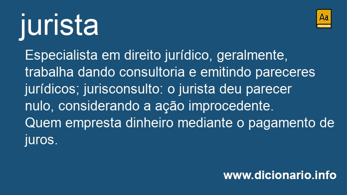 Significado de jurista