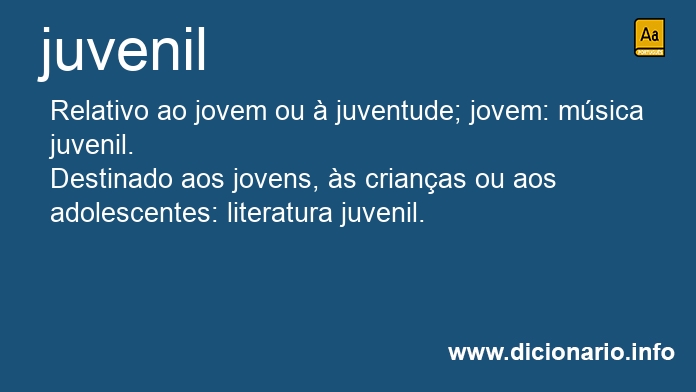 Significado de juvenil