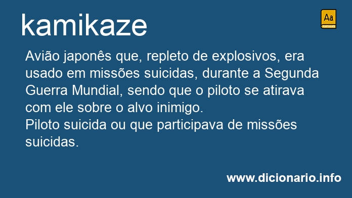 Significado de kamikaze