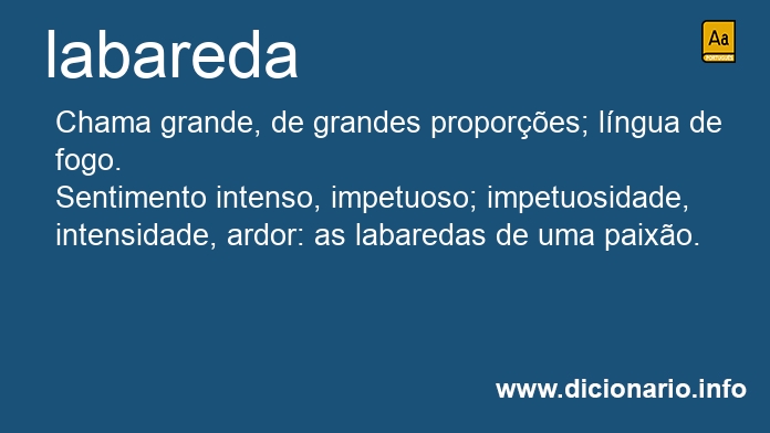 Significado de labareda