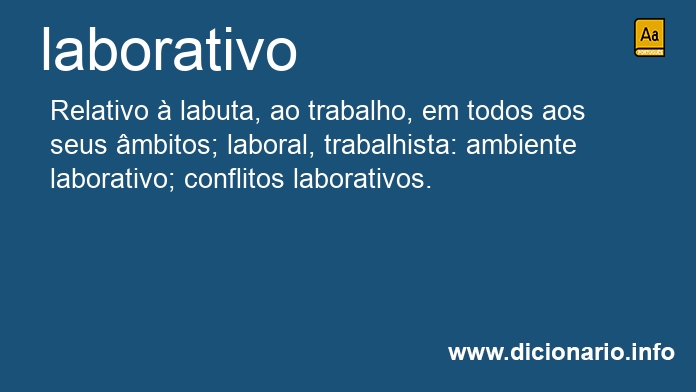 Significado de laborativo