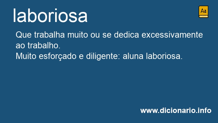 Significado de laboriosa