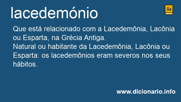 Significado de lacedemnia