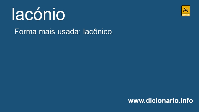 Significado de lacnia