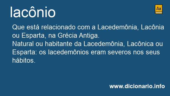Significado de lacnio