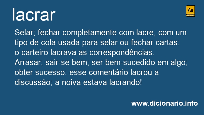 Significado de lacrava