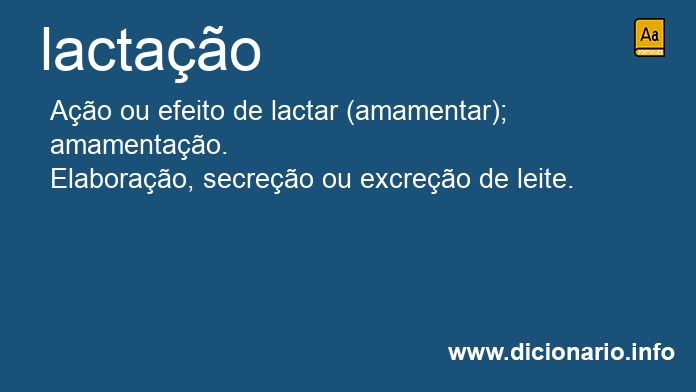 Significado de lactao