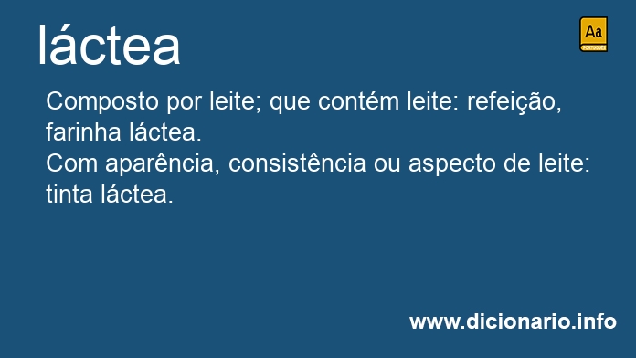 Significado de lcteas