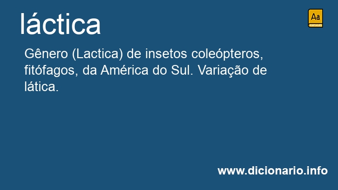 Significado de lctica