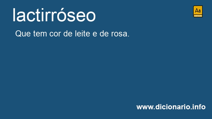 Significado de lactirrseo