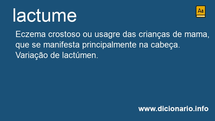 Significado de lactume