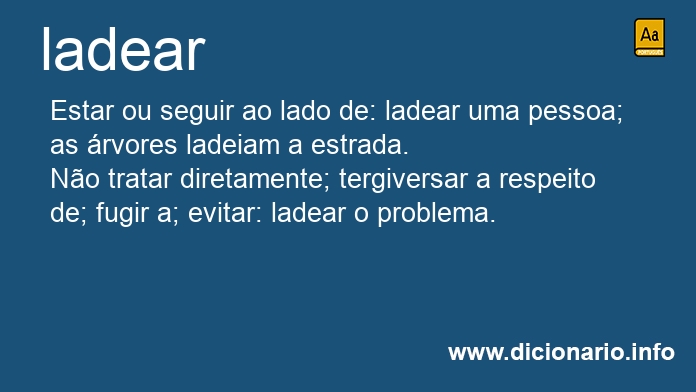 Significado de ladeara