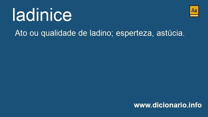 Significado de ladinice