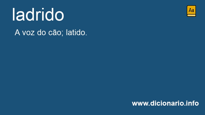 Significado de ladrido