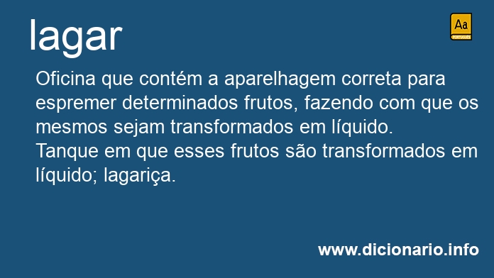Significado de lagar