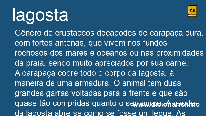 Significado de lagosta