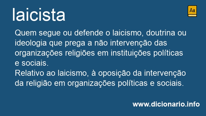 Significado de laicistas