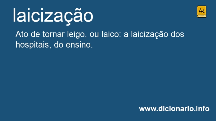 Significado de laicizao