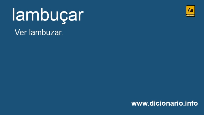 Significado de lambuar