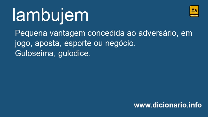 Significado de lambujens