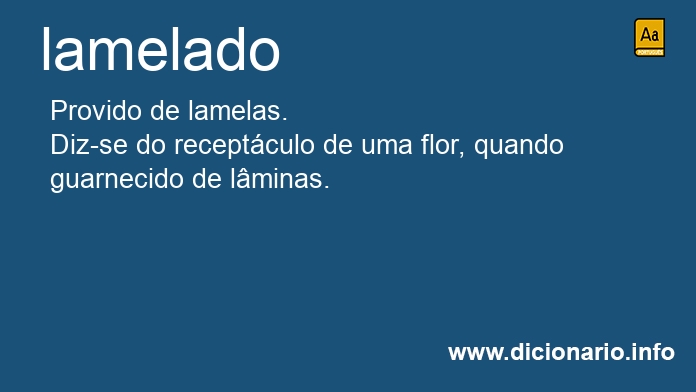 Significado de lamelado
