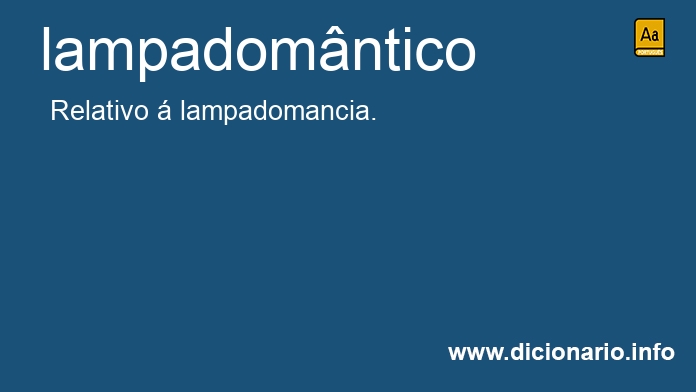 Significado de lampadomntico