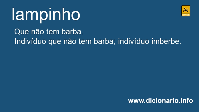 Significado de lampinha