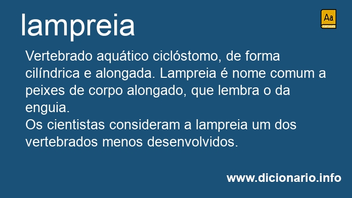 Significado de lampreia