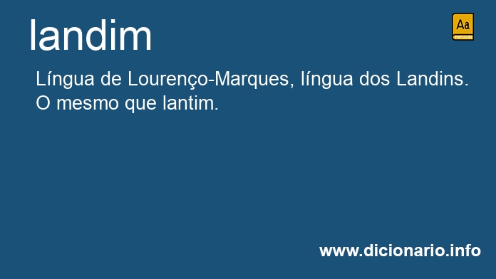 Significado de landim