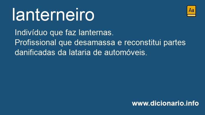 Significado de lanterneiro