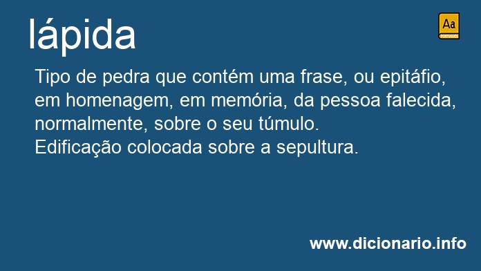 Significado de lpida
