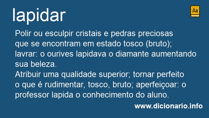 Significado de lapidar