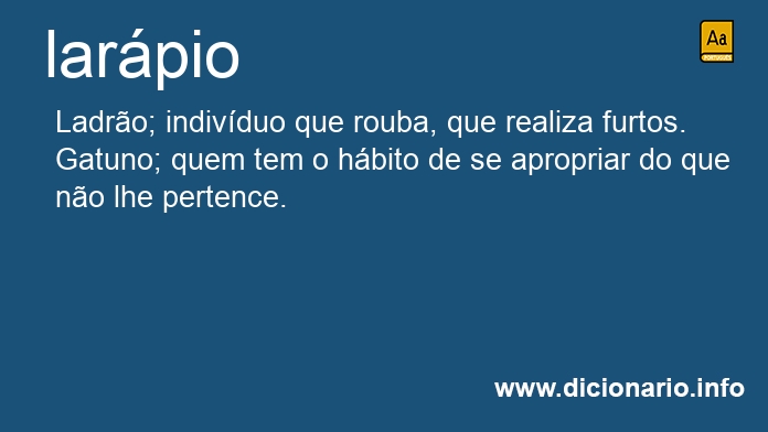 Significado de larpia