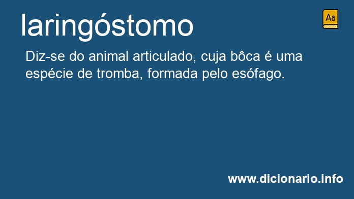 Significado de laringstomo