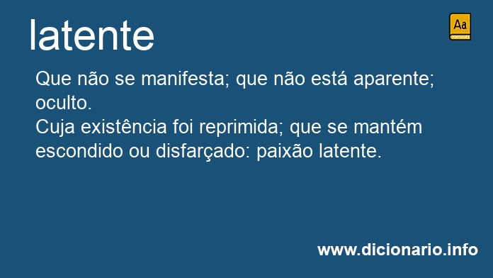 Significado de latente