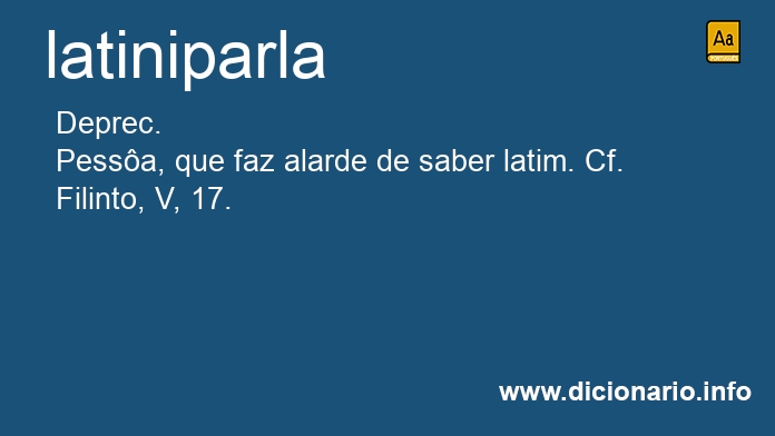Significado de latiniparla